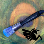 Blue Ice Oval Short 1” Brush - Michelle Nicole's ARTiSTiC ViVATiONS