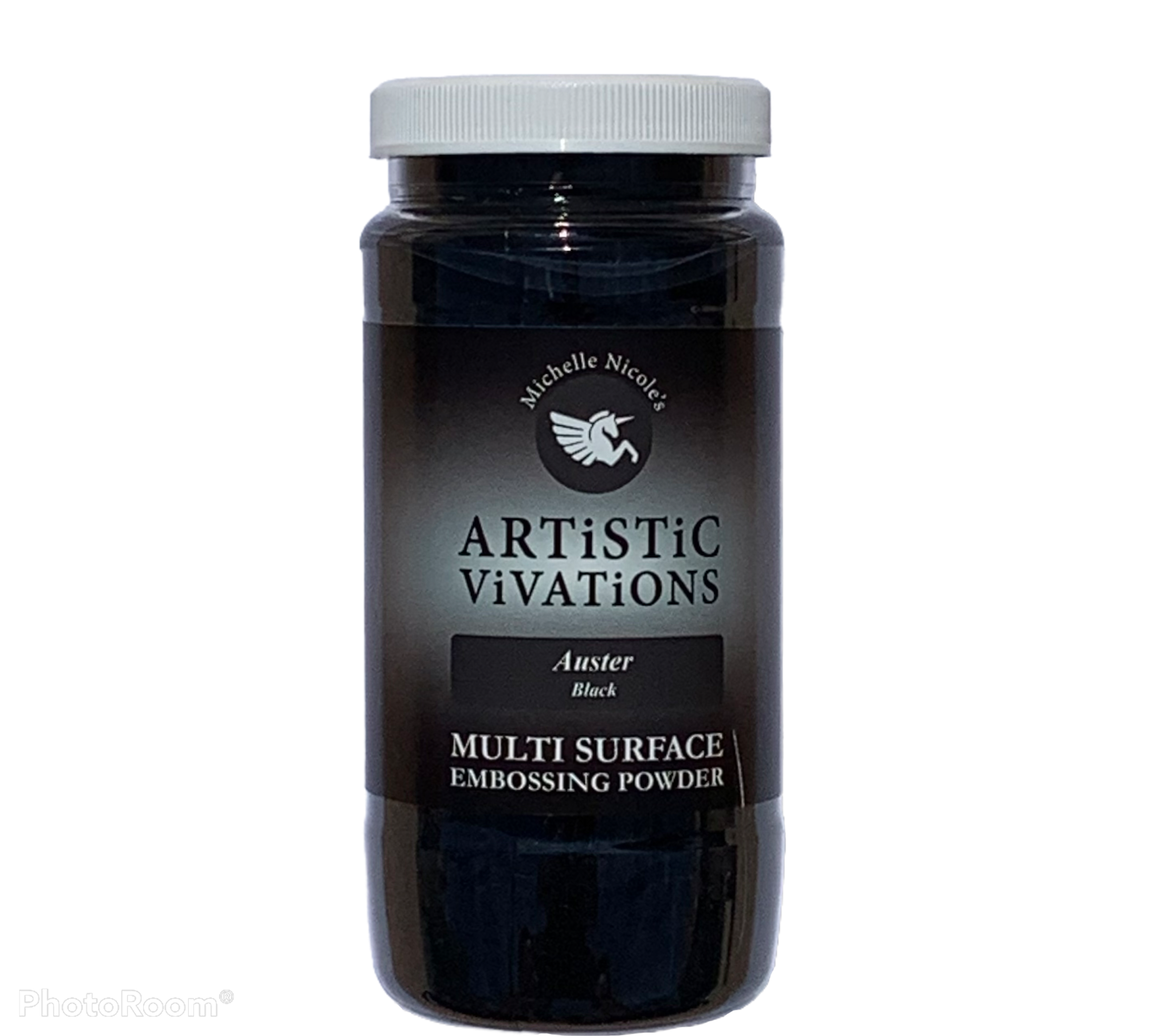 Auster - Black Metallic Embossing Powder - Michelle Nicole's ARTiSTiC ViVATiONS